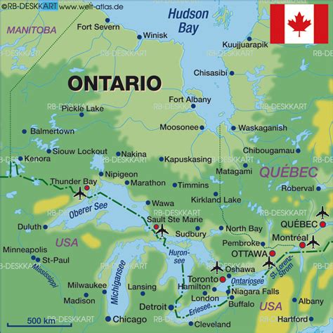 Image detail for -Map of Ontario (Canada) - Map in the Atlas of the World - World Atlas | Canada ...