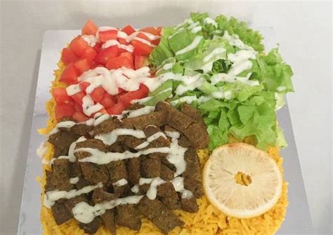 Resep Gyro Platter ala halal guys (Tanpa di Oven) Nasi Basmathi oleh Mama Justin - Cookpad