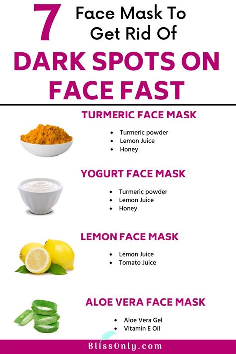 7 Ways To Get Rid Of Dark Spots On Face Fast - BlissOnly | Dark spots on face, Spots on face ...