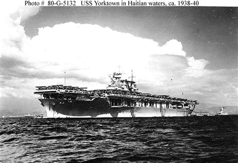 USS Yorktown (CV-5) Conventionally-Powered Aircraft Carrier