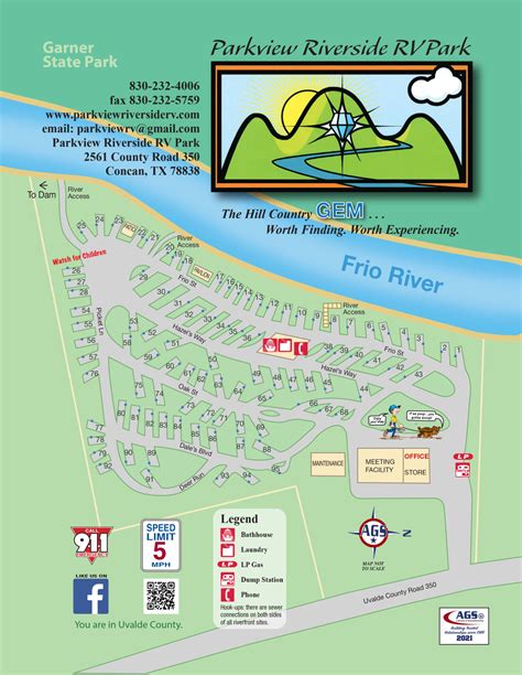 Park Layout | Parkview Riverside RV Resort