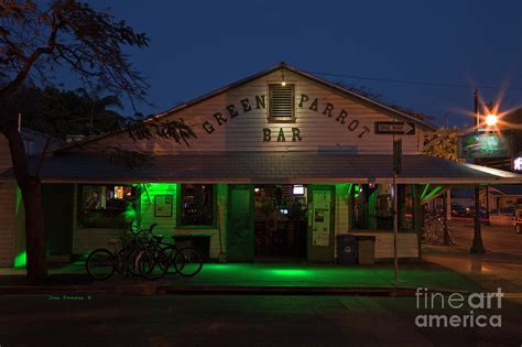 Green Parrot Bar Key West Florida Twilight Photograph by John C Stephens | Fine Art America