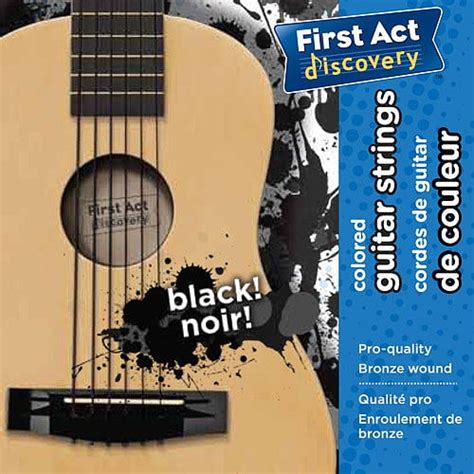 First Act Discovery Guitar Strings - Black - Walmart.com - Walmart.com