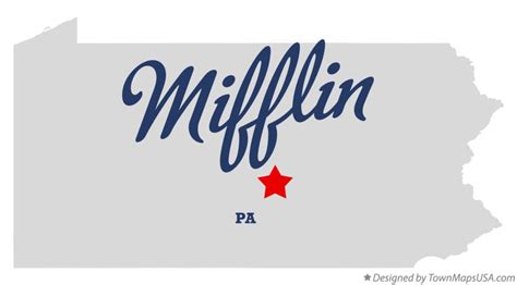 Map of Mifflin, Juniata County, PA, Pennsylvania