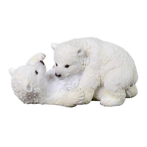 Polar Bear Cubs Playing, STU-Home, AAWU75446AA - AllSculptures.com