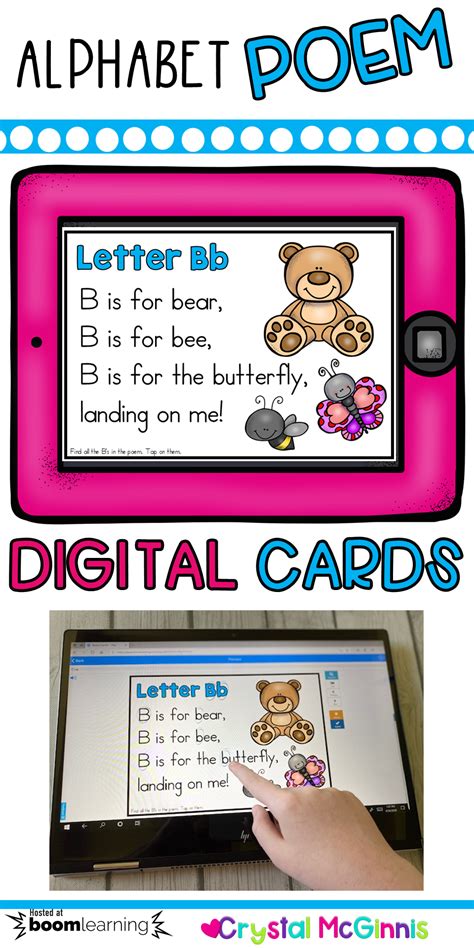 Letter B Alphabet Poem Digital Task Cards | Alphabet poem, Letter b, Letter b song