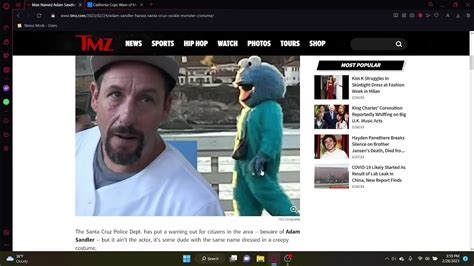 Adam Sandler doppelganger dressed as cookie monster ranting. - YouTube