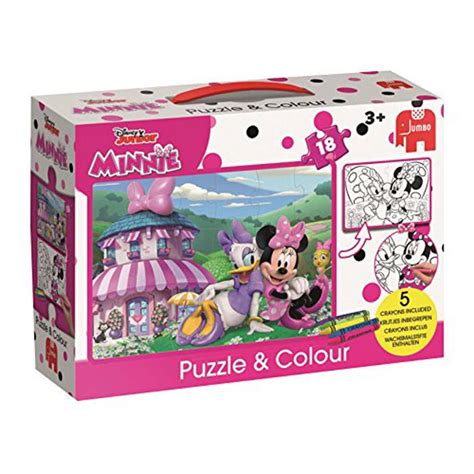 Minnie Mouse 18pc Puzzle & Colour Jigsaw Puzzle (19670) - Character Brands