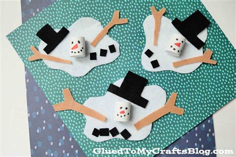 Felt & Craft Foam Melted Snowman