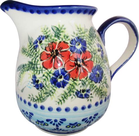 Boleslawiec Polish Pottery UNIKAT 1L Pitcher Water or Milk Jug "Veroni ...