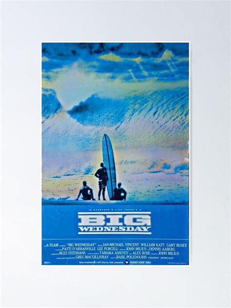 "Big Wednesday Movie Poster" Poster for Sale by EarthAndSea | Redbubble