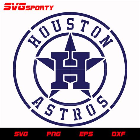 Houston Astros Circle Text Logo svg, mlb svg, eps, dxf, png, digital f ...