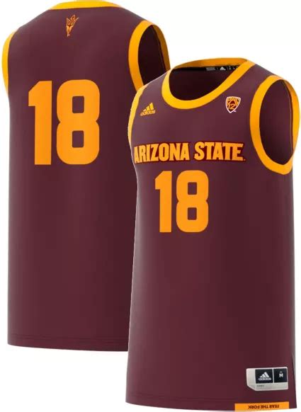 adidas Men's Arizona State Sun Devils #18 Maroon Replica Basketball ...