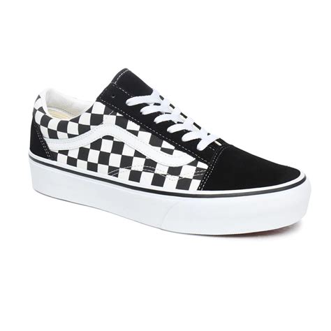 Sneakers Vans Old Skool Platform checkerboard black/true white ...