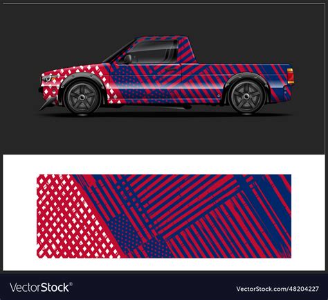 Vinyl branding wrap design with Royalty Free Vector Image