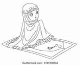 Praying Girl Coloring Pages sketch template