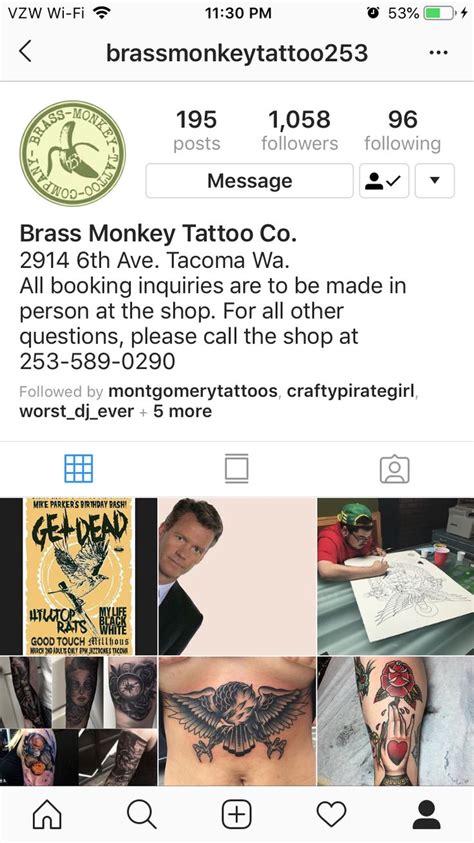 Brass Monkey Tattoo - Tacoma, WA | Monkey tattoos, Brass monkey, Tattoos