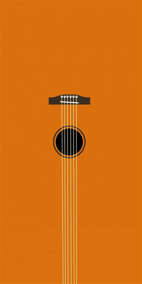 Minimal, music, guitar, art, 1080x2160 wallpaper | Guitar wallpaper ...