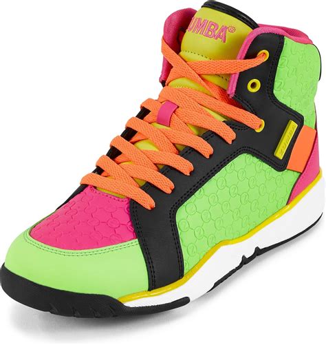 Zumba Energy Boom High Top Athletic Shoes Dance Gym Workout Sneakers ...