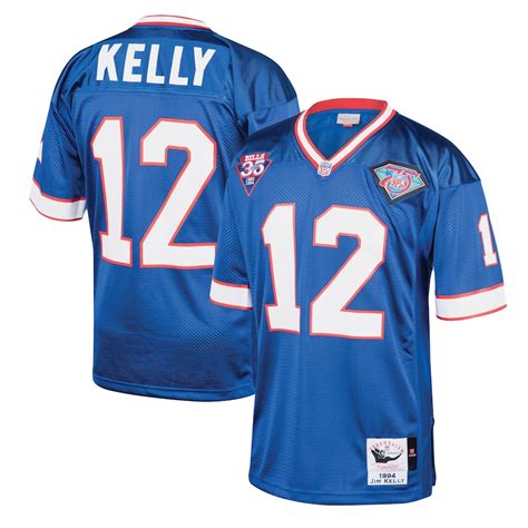 Men's Buffalo Bills Jim Kelly Mitchell & Ness Royal 1994 Authentic Throwback Retired Player Jersey