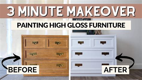 Painting High Gloss Furniture - Mistakes Were Made | 3 Minute Makeover ...