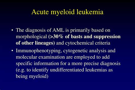 PPT - Acute myeloid leukemia PowerPoint Presentation, free download ...