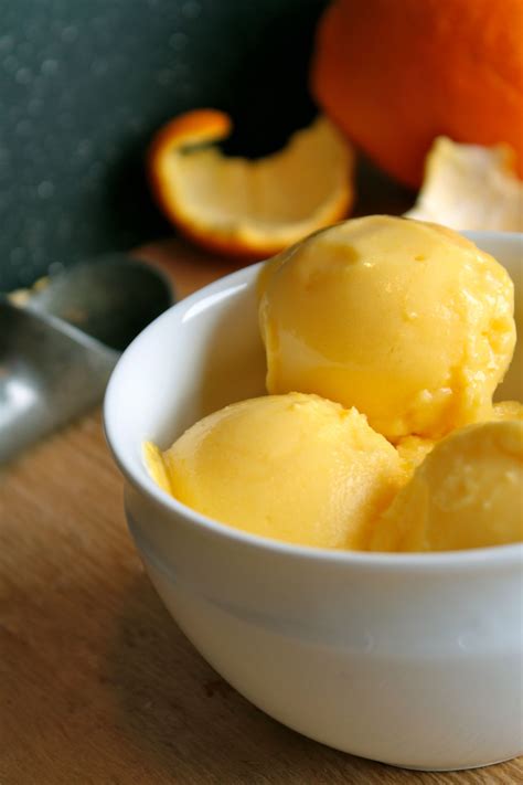 Orange Creme Sorbet | Sorbet recipes, Vegan orange sorbet, Frozen ...