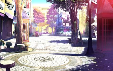 Scenery Anime Town Background - 1920x1200 Wallpaper - teahub.io