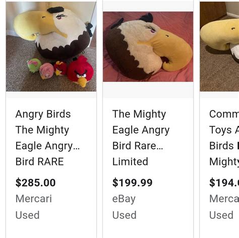 I searched up Mighty Eagle plush to see if people were still selling ...