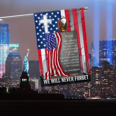 Never Forget 911 Flag September 11 Memorial American Flag TPT1009Fv1 - Flagwix