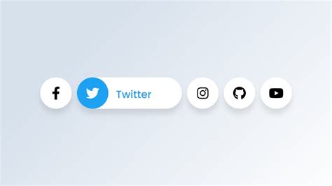 Awesome Social Media Buttons with Hover Animation | HTML & CSS