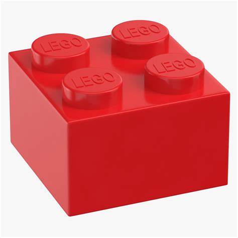 3D bright red lego bricks - TurboSquid 1492395