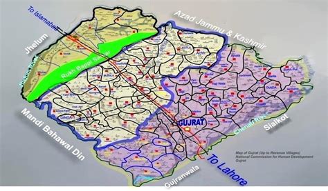 Gujrat Pakistan Map