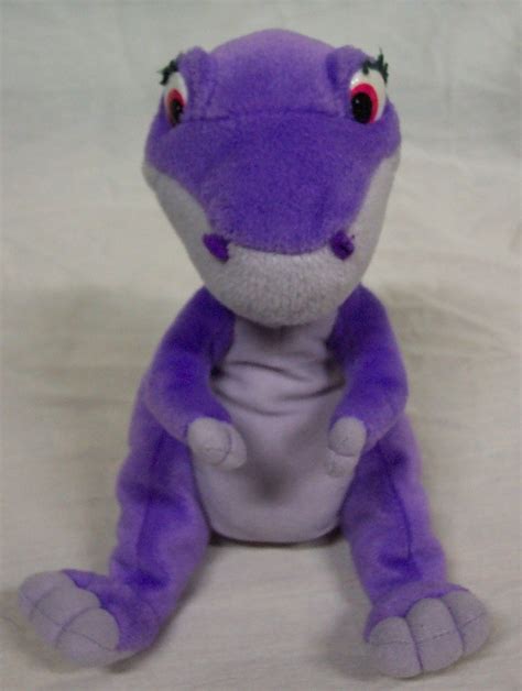 The Land Before Time PURPLE CHOMPER DINOSAUR 7" Plush STUFFED ANIMAL Toy | eBay