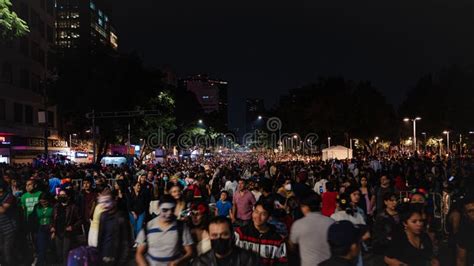 Day of the Dead Parade in Mexico City Downtown Editorial Stock Image ...