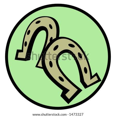 Horseshoe Lucky Charm Stock Vector Illustration 1473327 : Shutterstock