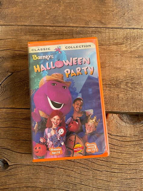 Barney's Halloween Party // Vintage VHS Tape Movie // 1998 - Etsy