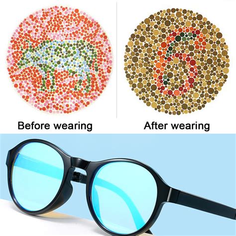 1pc Foldable Red-green Colorblindness Spectacles Color Weakness Glasses ...