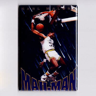 KARL MALONE / MAILMAN DUNK - 2"x3" POSTER MAGNET (nba utah jazz ...