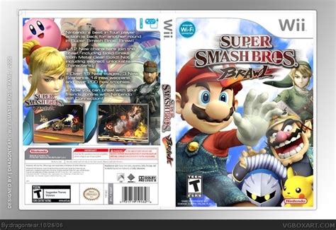 Super Smash Bros. Brawl Wii Box Art Cover by dragontear