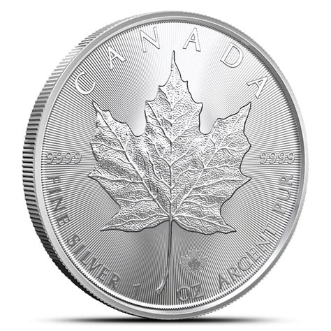 2023 1 oz Silver Canadian Maple Leaf Coins (BU) - Silver.com™