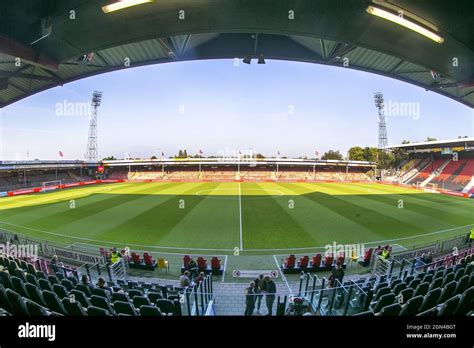 DEVENTER, Stadium De Adelaarshorst, 22-09-2021 , season 2021 / 2022 , Dutch Eredivisie. stadium ...