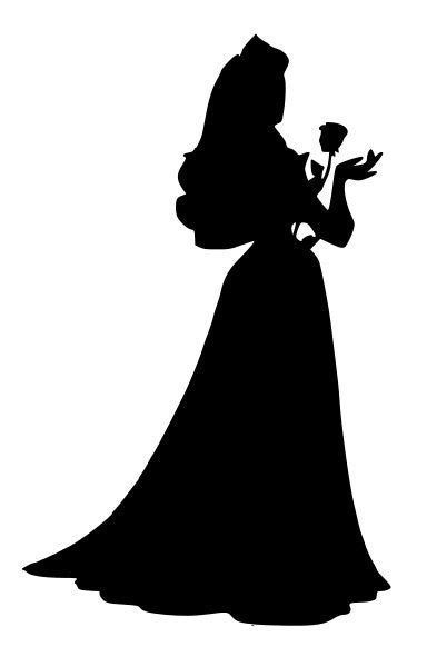 Sleeping Beauty Aurora Silhouette Decal by NerdVinyl on Etsy