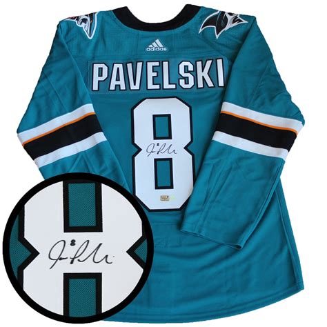 Joe Pavelski Signed Jersey Sharks Pro Teal 2017-2019 Adidas - NHL Auctions