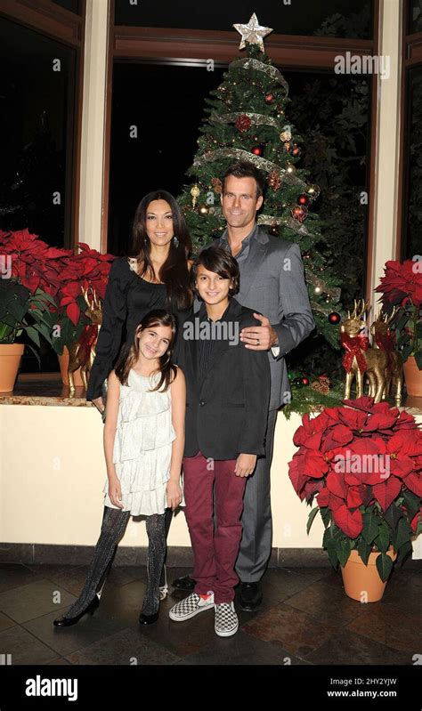 Cameron Mathison and family arriving for the Hallmark Channel ...