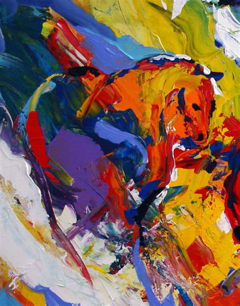 Daily Painters Abstract Gallery: Horse 2 Spring Abstract Horse Painting ...