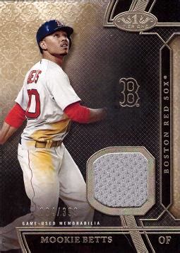 Mookie Betts Game Worn Jersey Baseball Card