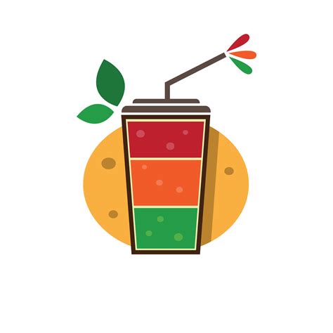 Juice mix logo illustration 8893783 Vector Art at Vecteezy