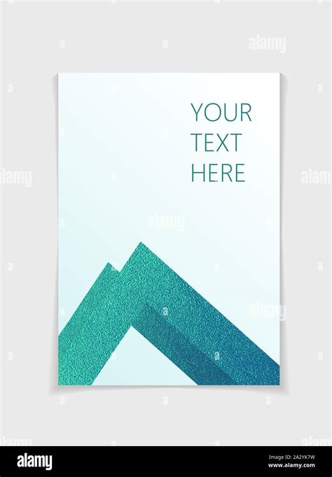 Brochure with modern blue geometric elements. Cover page design ...