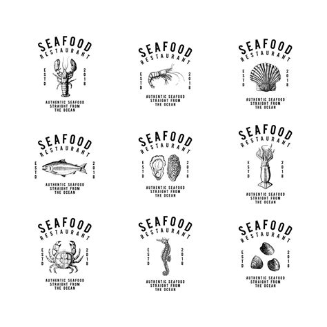 Set of food logo design vectors | free image by rawpixel.com | Food logo design, Vintage logo ...